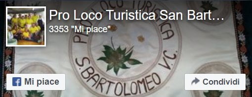 Pagina Facebook della Pro Loco Turistica San Bartolomeo Val Cavargna
